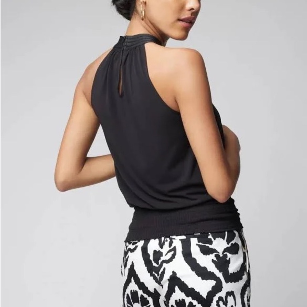 WHBM Cross Front Matte Jersey Halter.  Size Small.  New with Tags - Picture 3 of 10